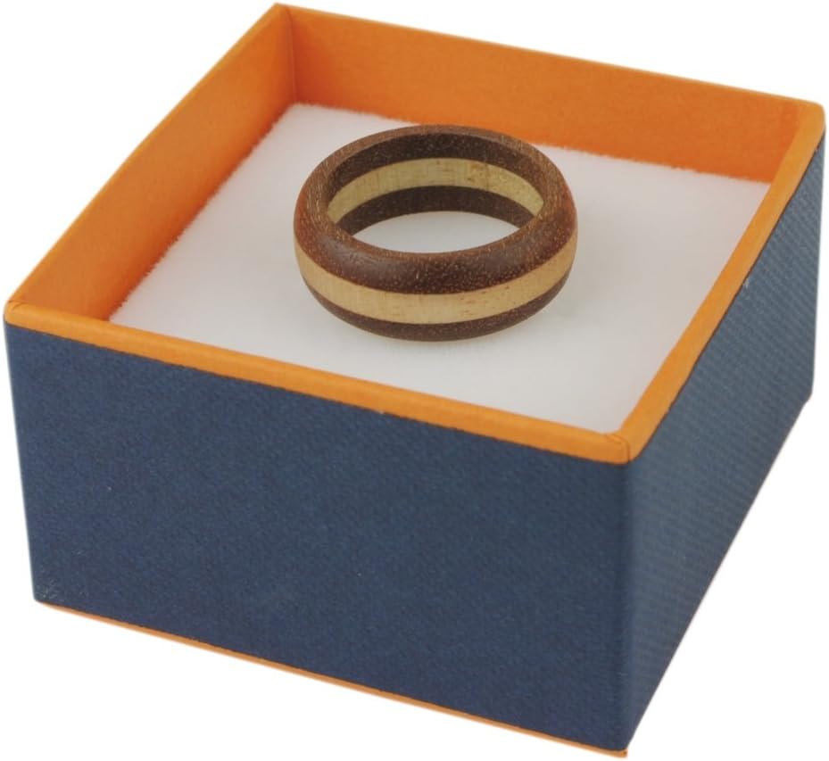 木製指輪ウッドリング (19号(内径19ｍｍ)ブラウン)