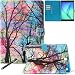 Galaxy Tab A 9.7 Case Cover - Newshine Colorful PU Leather Magnetic Closure Stand Cover with Card Holder for Samsung Galaxy Tab A 9.7 inch Tablet Model SM-T550, Sunset Glow