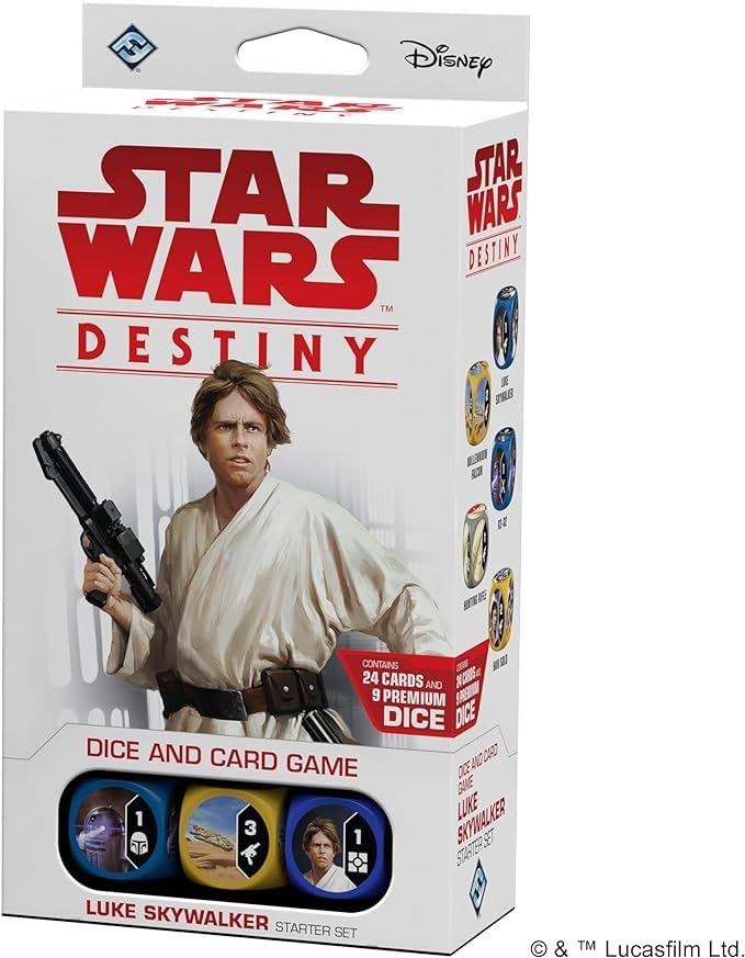 Star Wars Destiny Luke Skywalker Starter Set | Collectible Dice and Card Game | Strategy Game for Adults and Kids | Ages 10+ | 2 Players | Average Playtime 30 Minutes | Made by Fantasy Flight Games