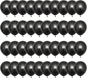 Amazon.com: Black Balloons, 100 Pcs 12 inch Latex Black Party Balloons ...