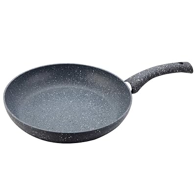 Wonderchef Granite 24 cm Non-Stick Fry Pan | 1.8 L | Grey | 5 Layer PFOA Free Non-Stick Coating | Compatible with Hot Pl