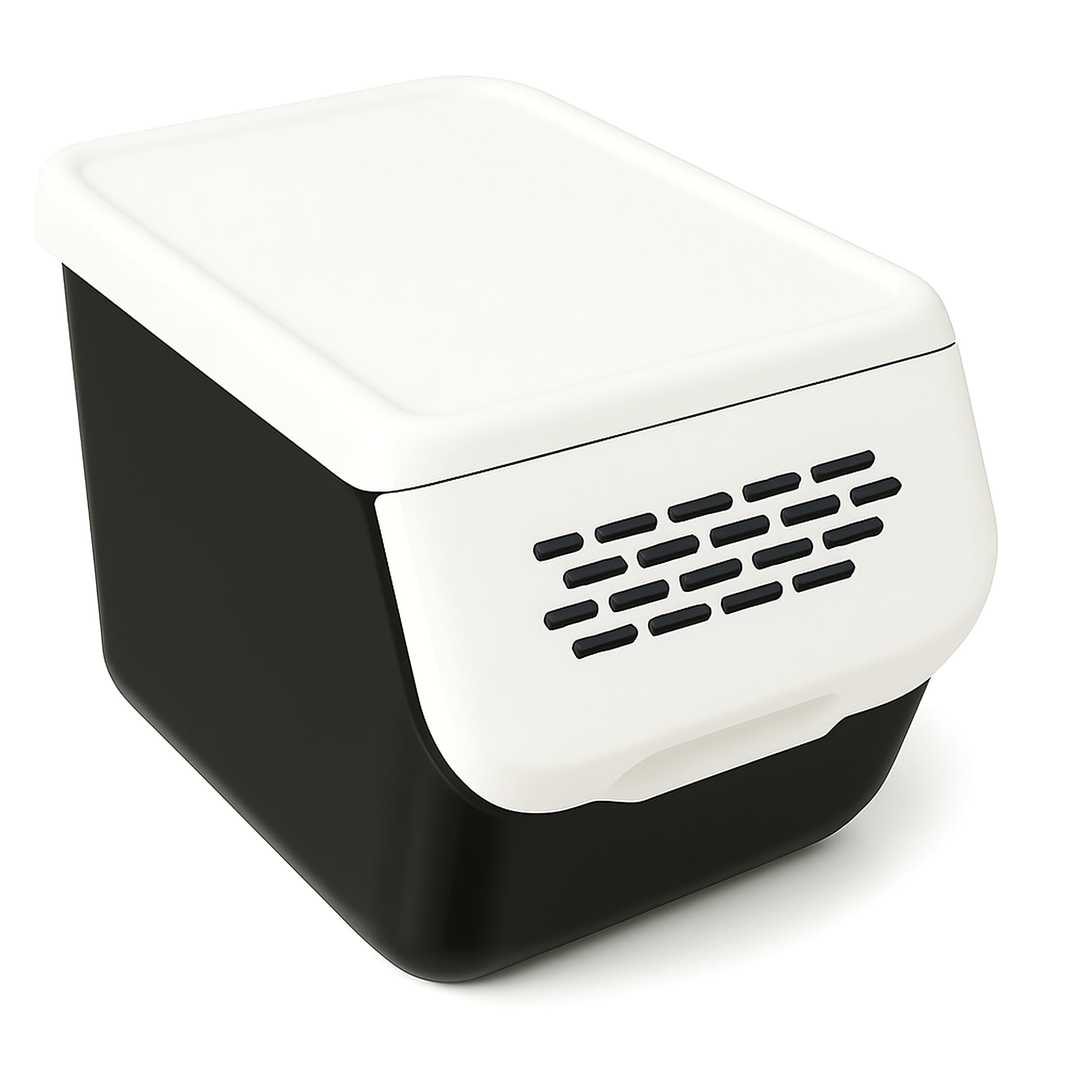 HRB Aufbewahrungsbox mit Deckel 1 Stück- Kartoffelbox - Kartoffel Aufbewahrungsbox - Trocken und Lichtschutz - Spülmaschinengeeignet - Länger Haltbar - Verlangsamtes Keimen - Praktische Lagerung