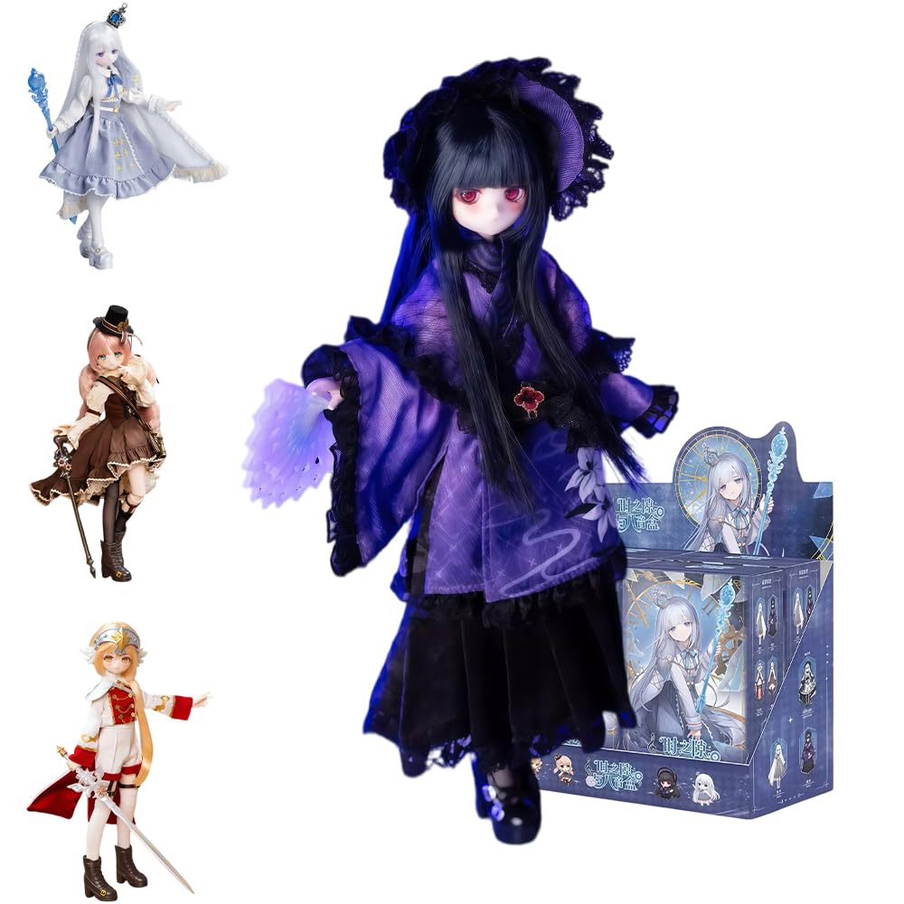 niannyyhouse BJD Blind Box Time Gap und Spieluhr-Serie (4 Stück) | 1/6 Ball Jointed Articulated Mini Doll, Complete Clothes Set, Collectible Dress-Up, Action Figure