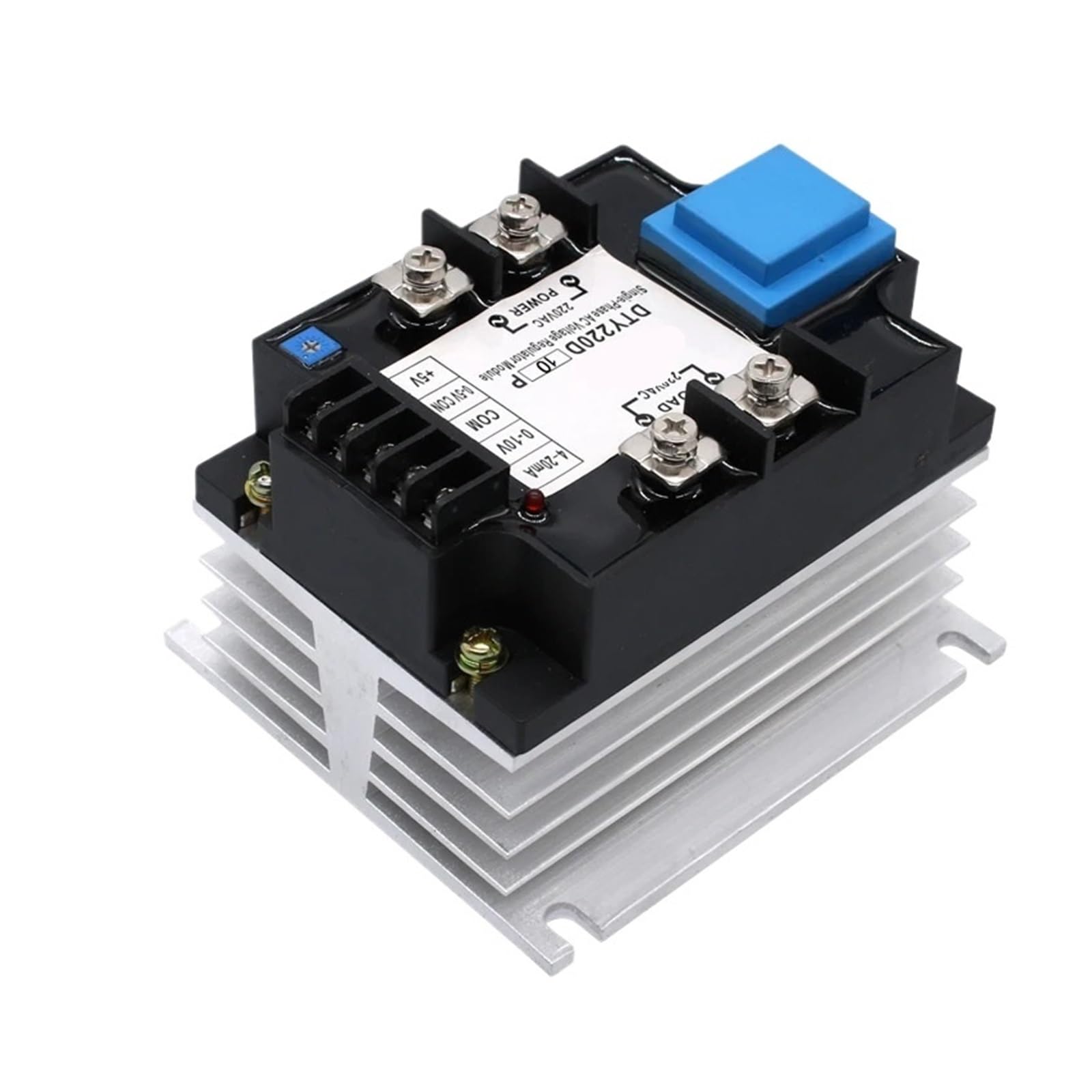 Relè a stato solido Modulo regolatore di tensione CA monofase DTY 10A 25A 40A, SSR 4-20mA, 0-10V, controllo potenziometro(10A,220V)