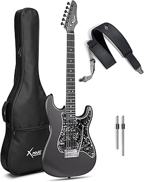 Enya XMARI Smart Electric Guitar with Built-in DSP Effects, 4 Presets, USB-C OTG Recording, Headphone Output, Custom Ceramic Pickups & Enya Magnetic Guitar Strap