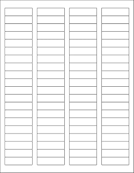 NextDayLabels 1.75x0.5 Inch Rectangle Stickers White Blank Labels for Laser Inkjet Printer - 80 Per Sheet Self-Adhesive Return Address File Folder Made in USA - 8000 Labels