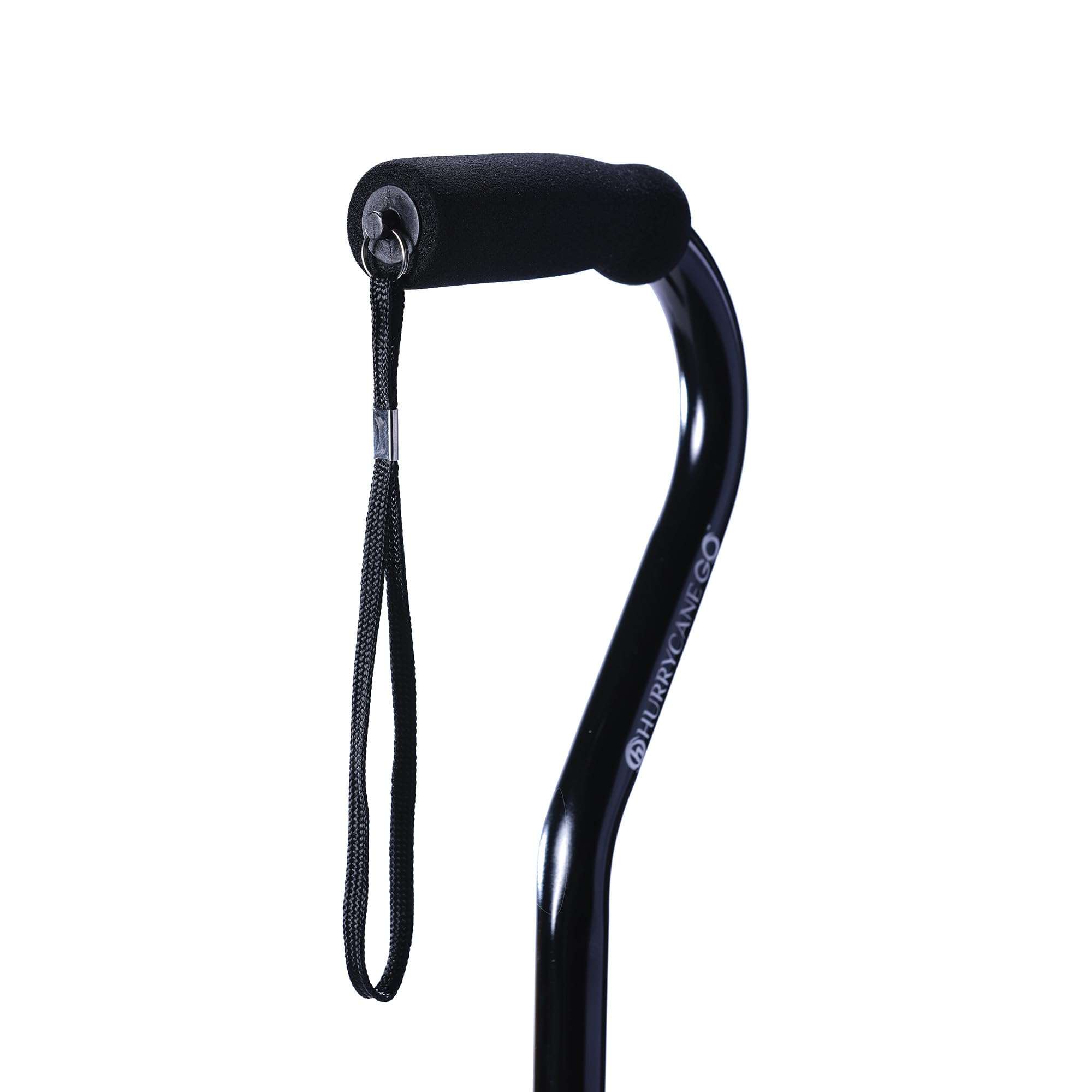 HurryCane Go - Bastón con Mango en T para Mayor Estabilidad, Color Negro | El bastón cuenta con un diseño de mango en T para un agarre seguro y cómodo durante el uso diario de movilidad al aire libre