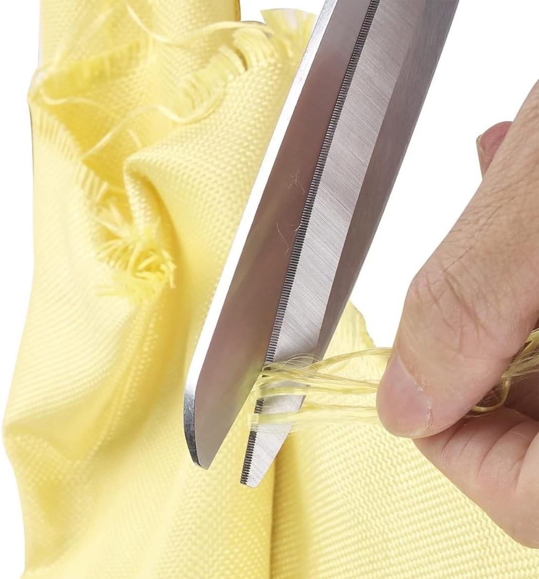 LFI 10' Heavy Duty Aramid/Composite Scissors, Fiberglass Blade, Ambidextrous Handle, Modern Style, Black