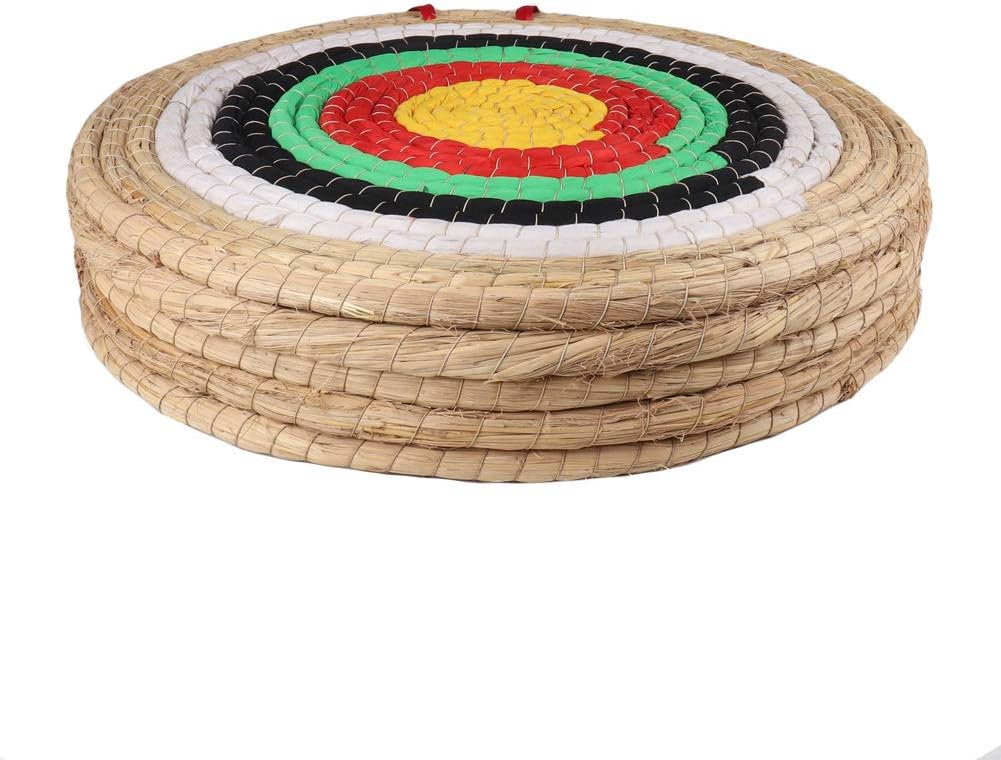 DOSTYLE Traditional Hand-Made Solid Straw Round Archery Target Shooting Bow Coloured Rope Target Face Five Layer for Recurve Bow Long Bow Compound Bows : Sports & Outdoors