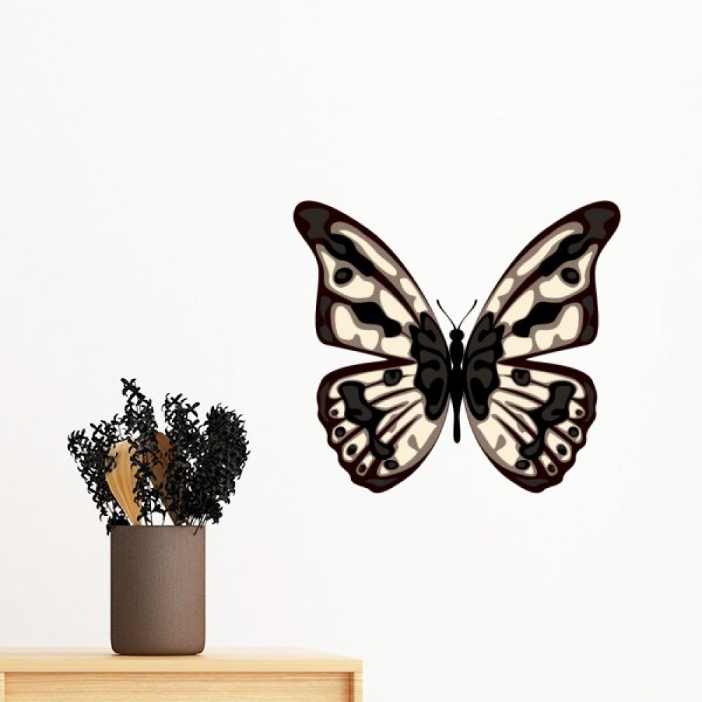 Sticker mural papillon amovible DIYthinker 30cm pour décoration de chambre