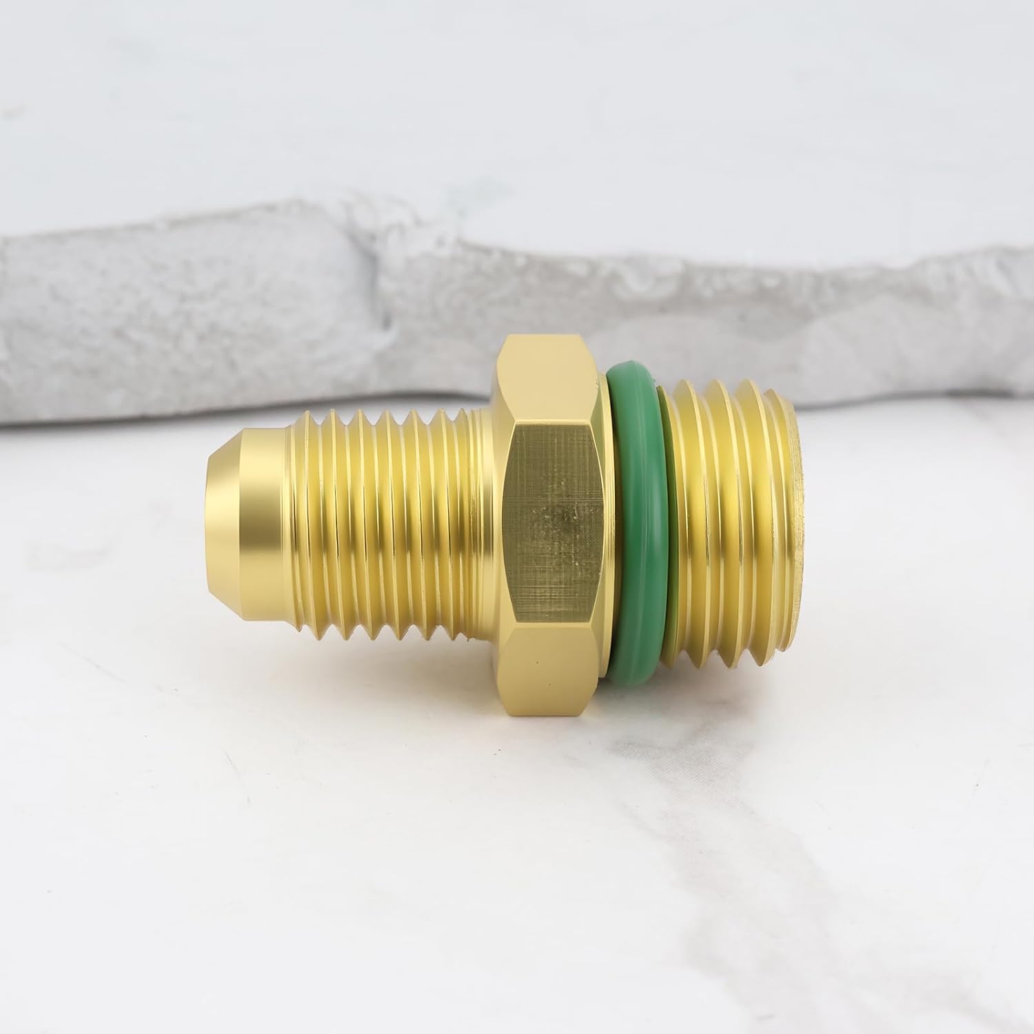 2Pcs M14x1.5 to 1/4" SAE Hose Connector for R134a Connector to R12 Hose