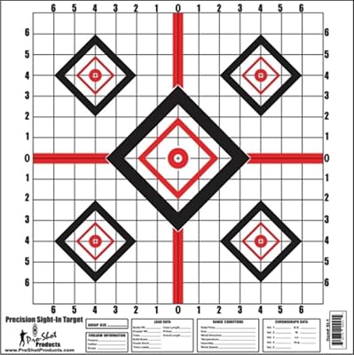 Pro Shot Red Diamond Precision Sight In Target, Red/Black on White