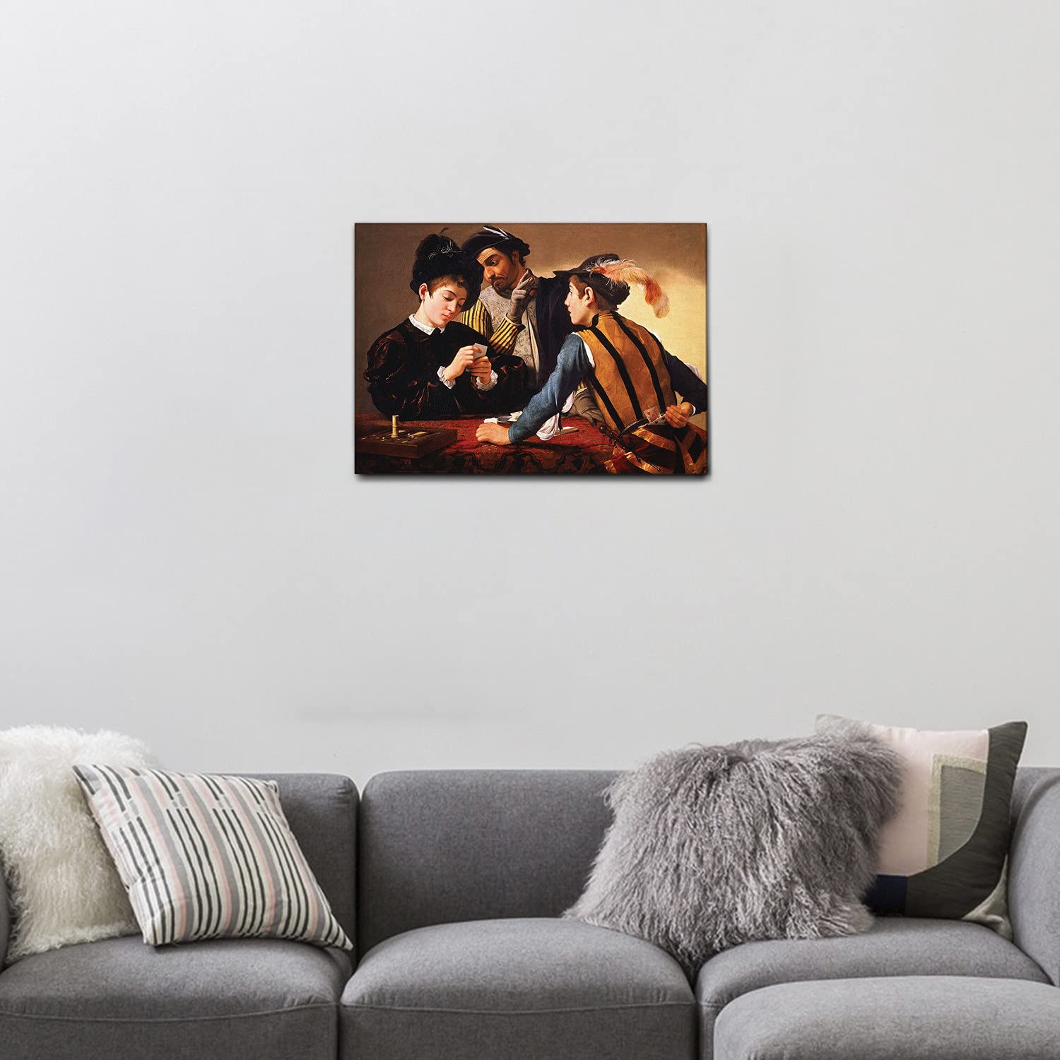 Cuadros Decoracion Dormitorios Giallobus - Cuadro - Charlie Chaplin - Lienzo Con Marco Estándar - 50L X 50l Cm - Listo Para Colgar - Cuadros Modernos Para El Hogar Marco 50x70