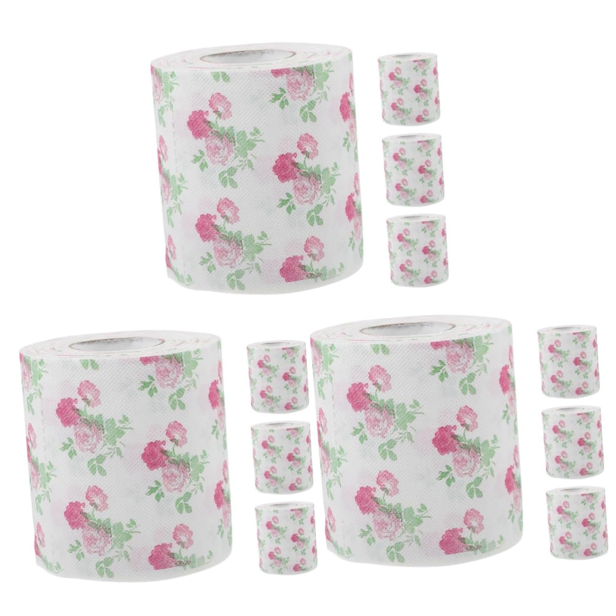 Ipetboom 3 Zestawy Serwetka Papierowa Na Lunch Akcesoria Łazienkowe Dekoracja Chusteczek Uroczy Papier Toaletowy Drukowane Chusteczki Łazienkowe Serwetka Kuchenna Miękki Papier 4 rolki*3