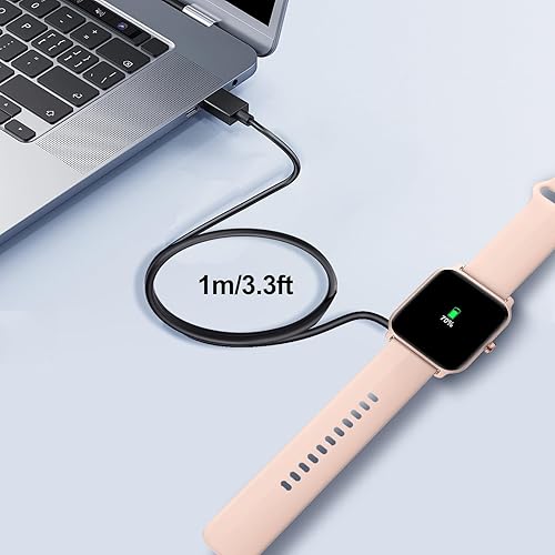 Miniatura 5 de EGK Cargador de reloj inteligente con cable de carga USB magnético para Letsfit Willful YAMAY ID205L ID205U ID205S SW021 SW023 SW025 Umidigi Uwatch