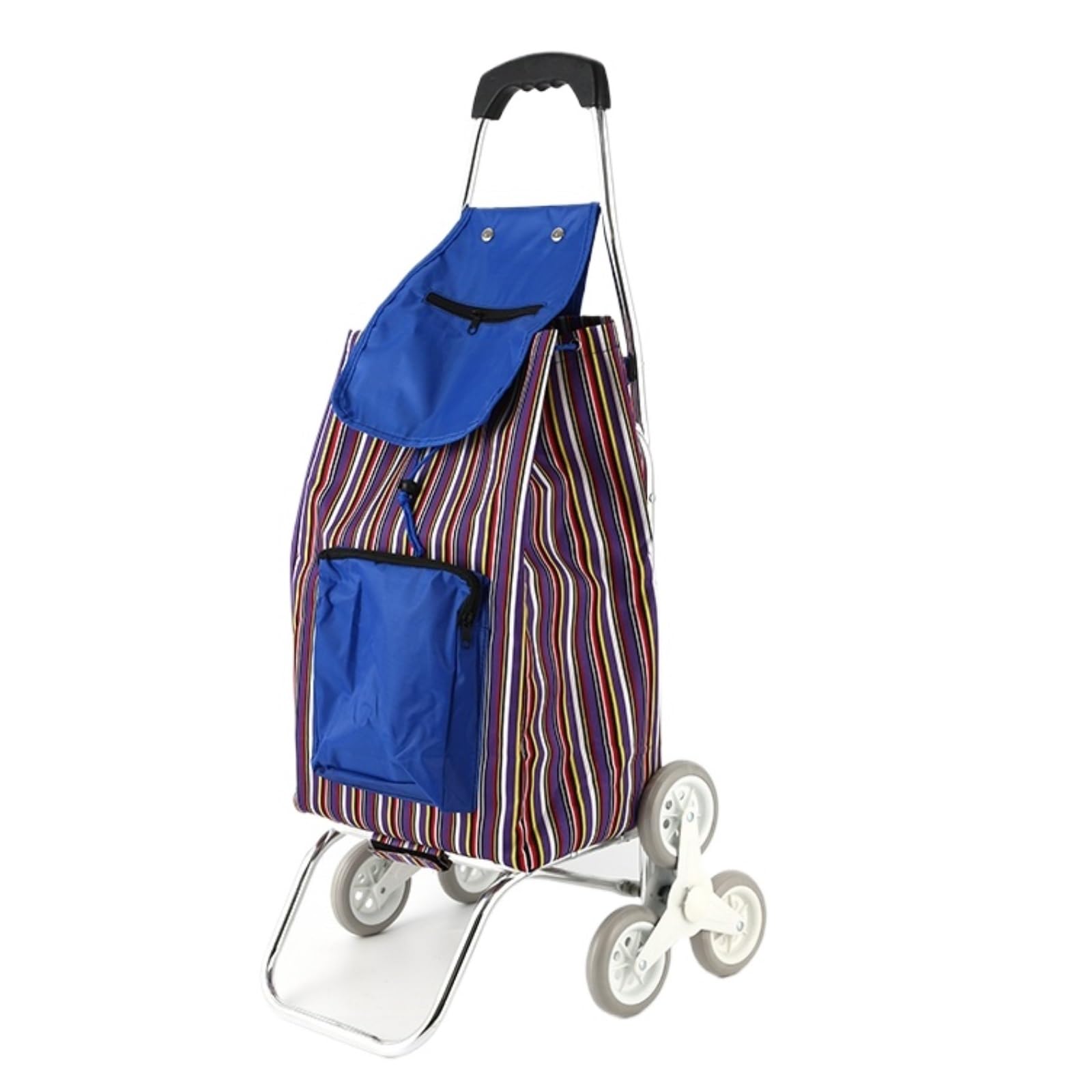 Shopping Trolley Portable Foldable Shopping Cart With Wheel Detachable Grocery Trolley Utility Cart