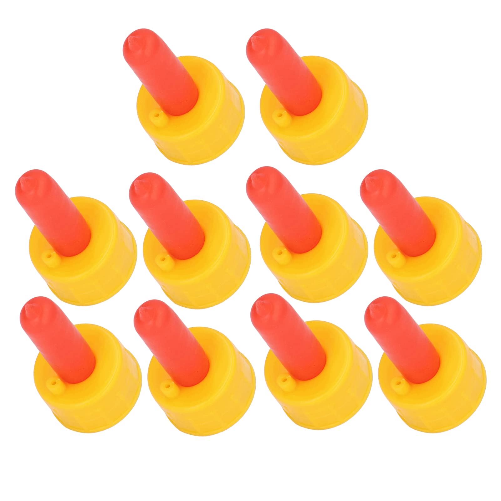 10Pcs Lamb Milk Drinking Nipple Little Sheep Nursing Feeder Nipple for Orphaned Animal Feeding Bottles Red