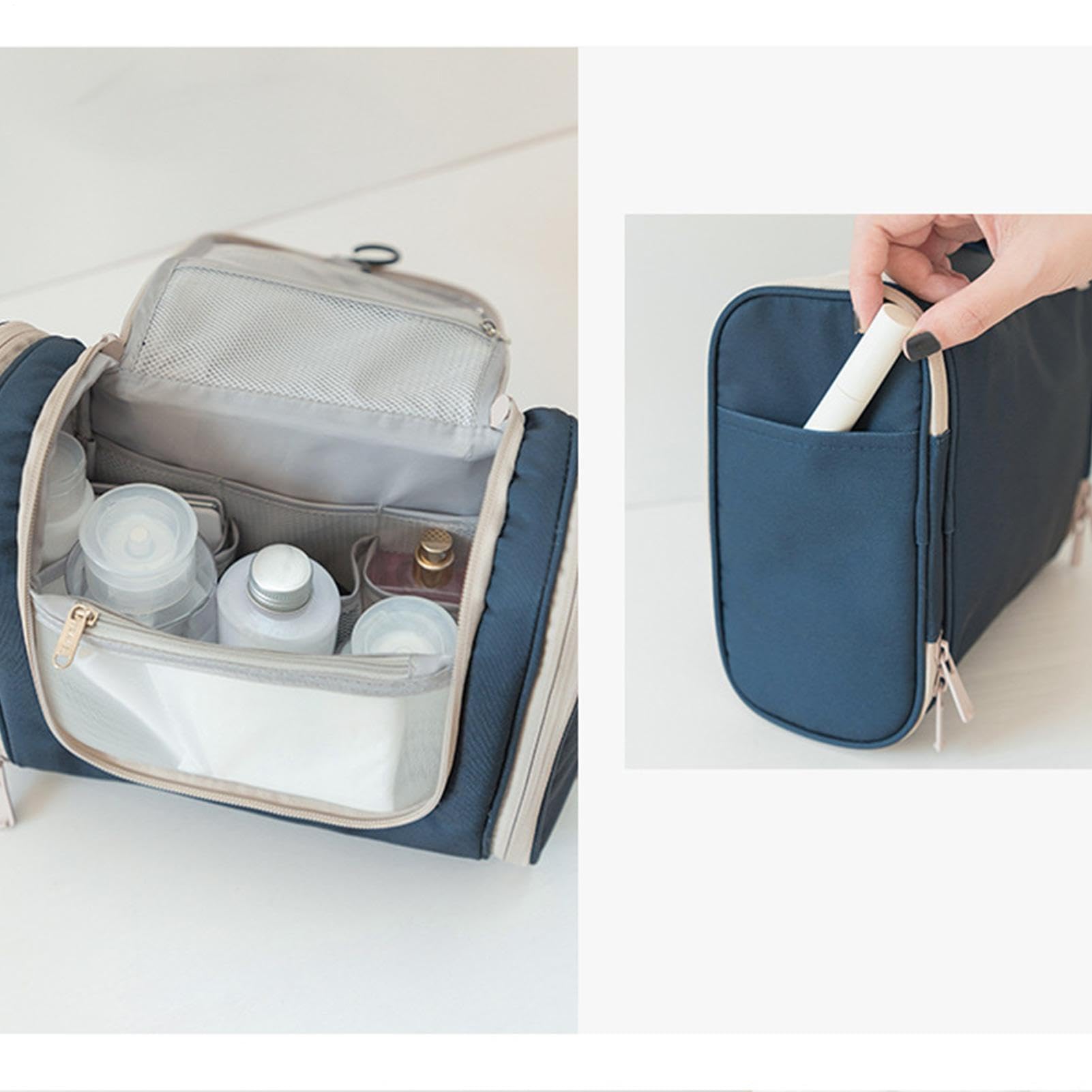 Borsa Da Toeletta Da Viaggio Multi Scomparti | Beauty Case Donna E Organizer Da Toeletta Casa Bagno Campeggio Outdoor Palestra College Dormitorio Ospedale Vacanza Weekend