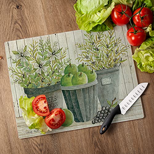 Tabla de cortar rectangular Counterart de vidrio templado 38.1x30.48 cm apta para lavavajillas miniatura 4