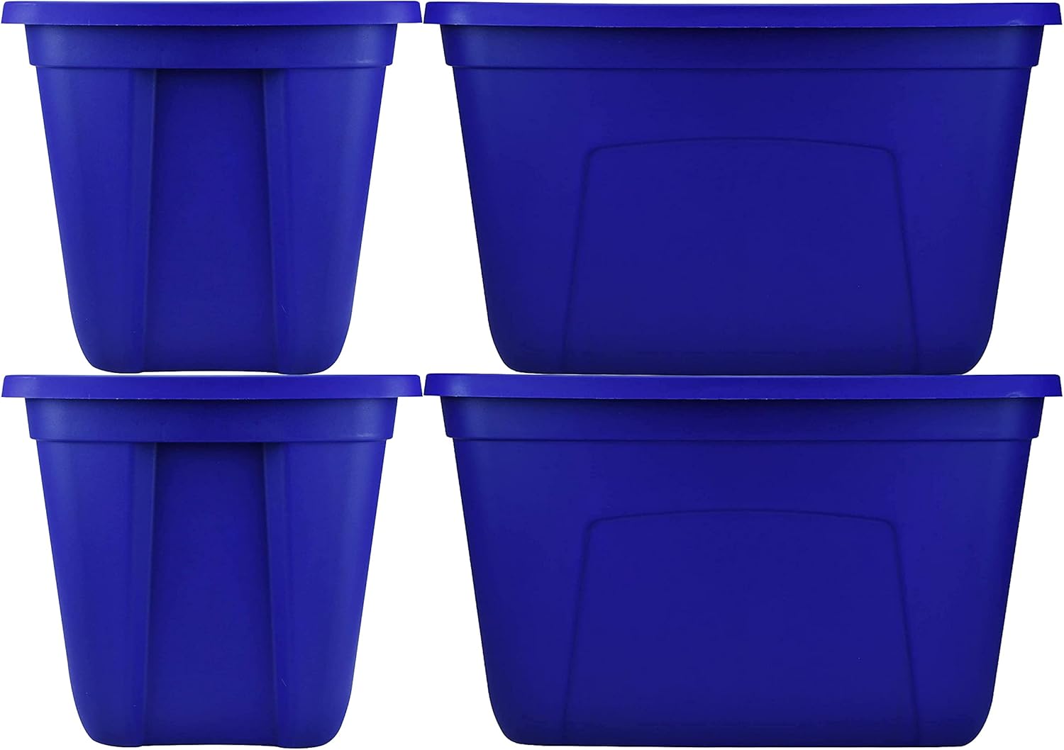 Buy SIMPLYKLEEN 18Gallon 72Quart Reusable Stacking Plastic Storage