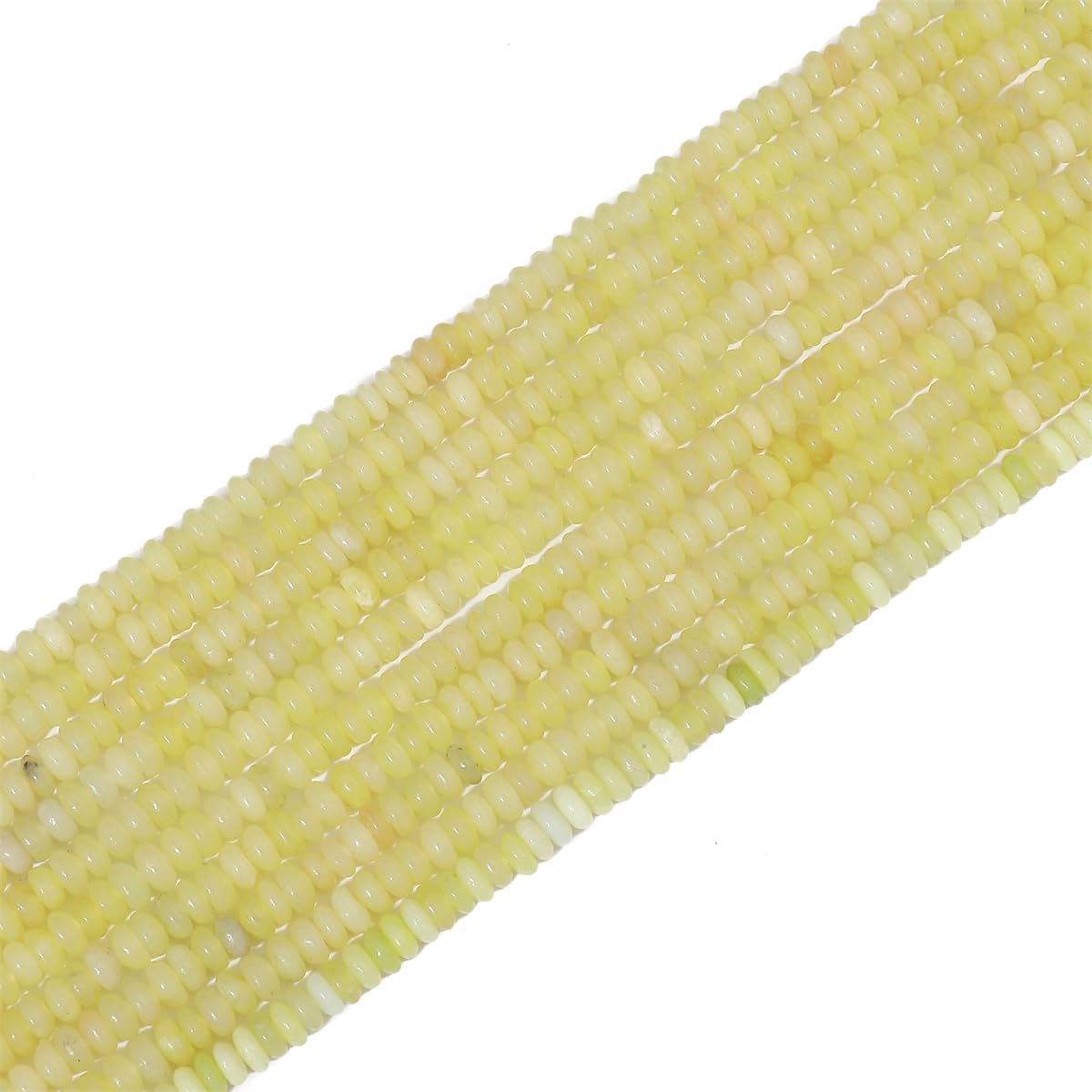 Natural Lemon Jade Disk Stone Beads 4x2mm 160pcs Rondelle Loose Semi Gemstone Beads for Jewelry Making Design - Image 7