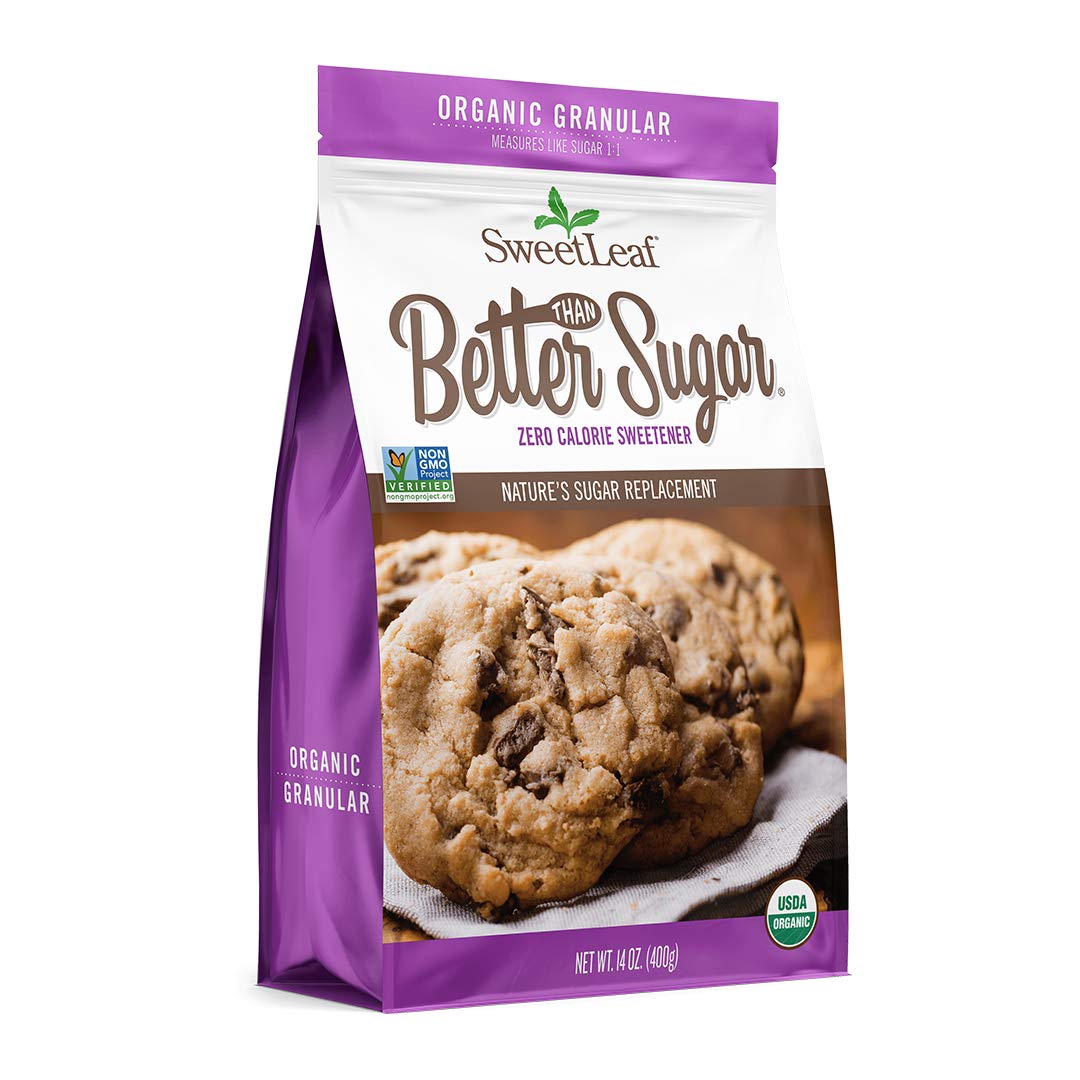 SweetLeaf Organic Better Than Sugar! Stevia Blend for Baking Granular