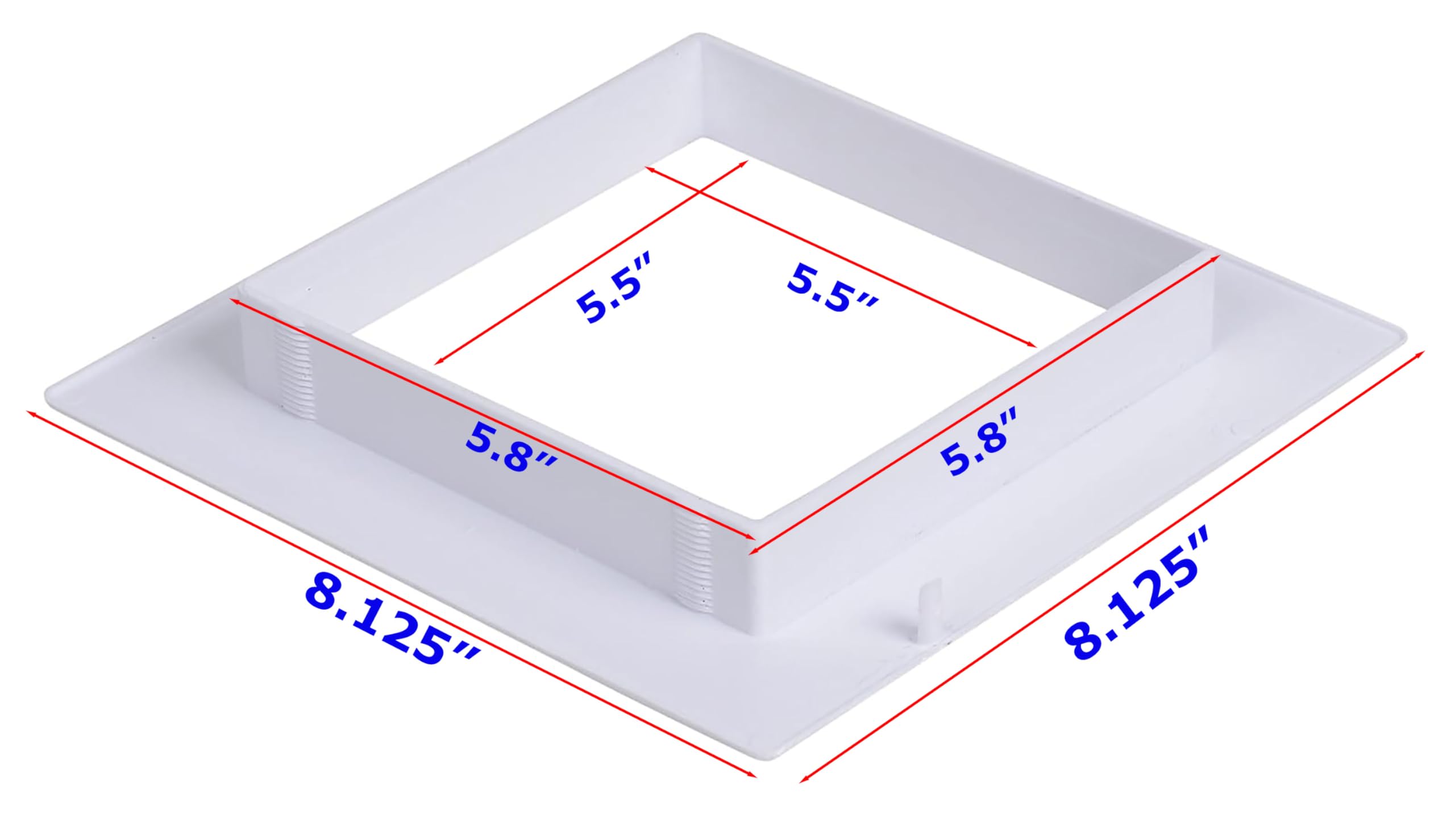 Floor Box Cover, Round, 6-3/4 In., Black