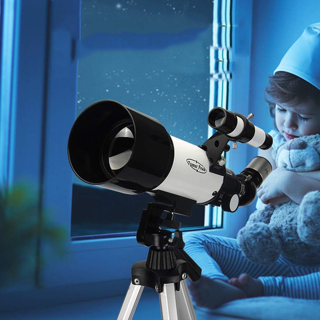 Adults Children Astronomical Telescope for Beginners, a Focal Length of 700 mm Refractor 234X Magnification Driving Range, All-Glass Optical Coated