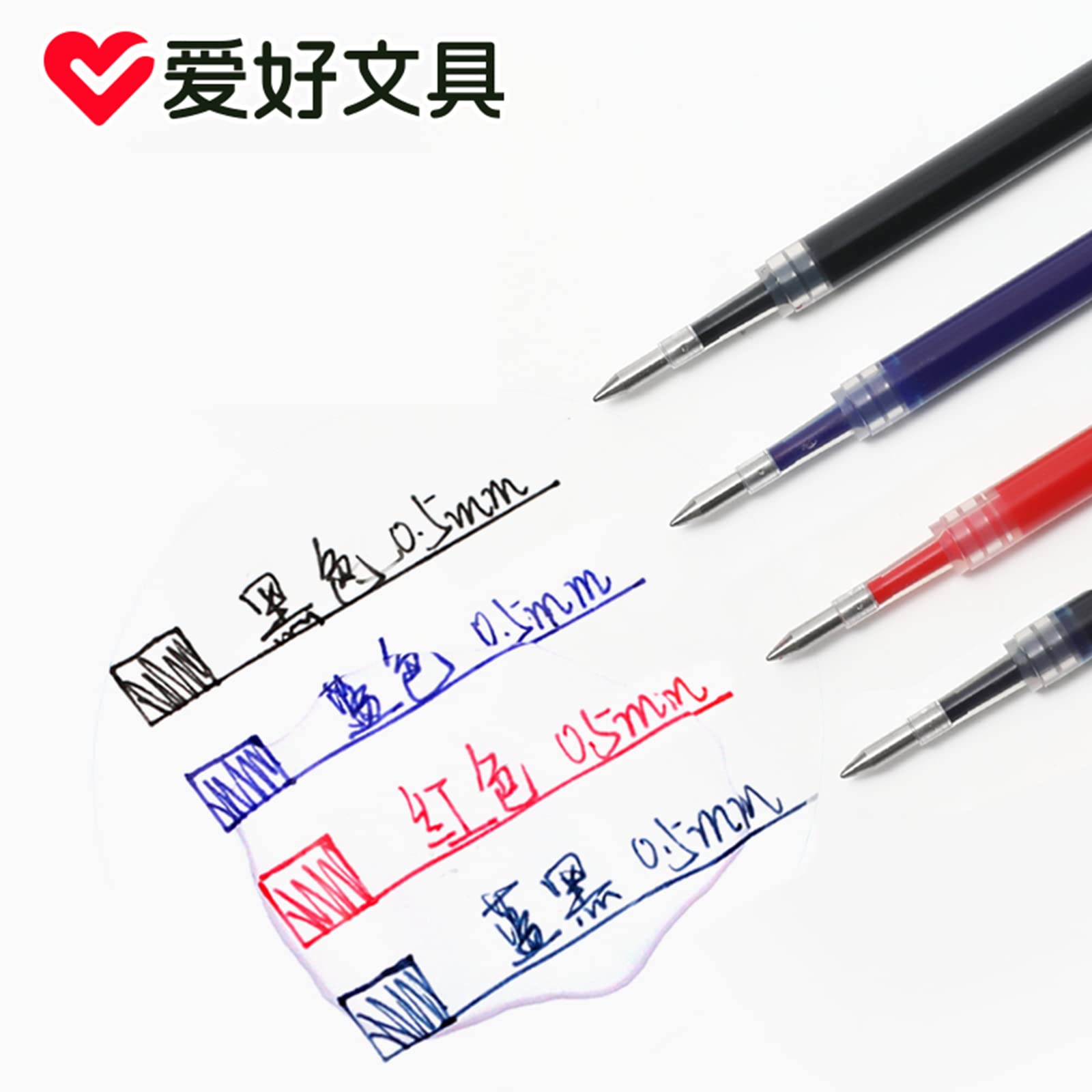 0 5mm Gel Inks Pens Rollerball Inks Straight Liquid Gels Pen Roller Pen Refill Writing Liquid Inks Quick-Dry — view 9