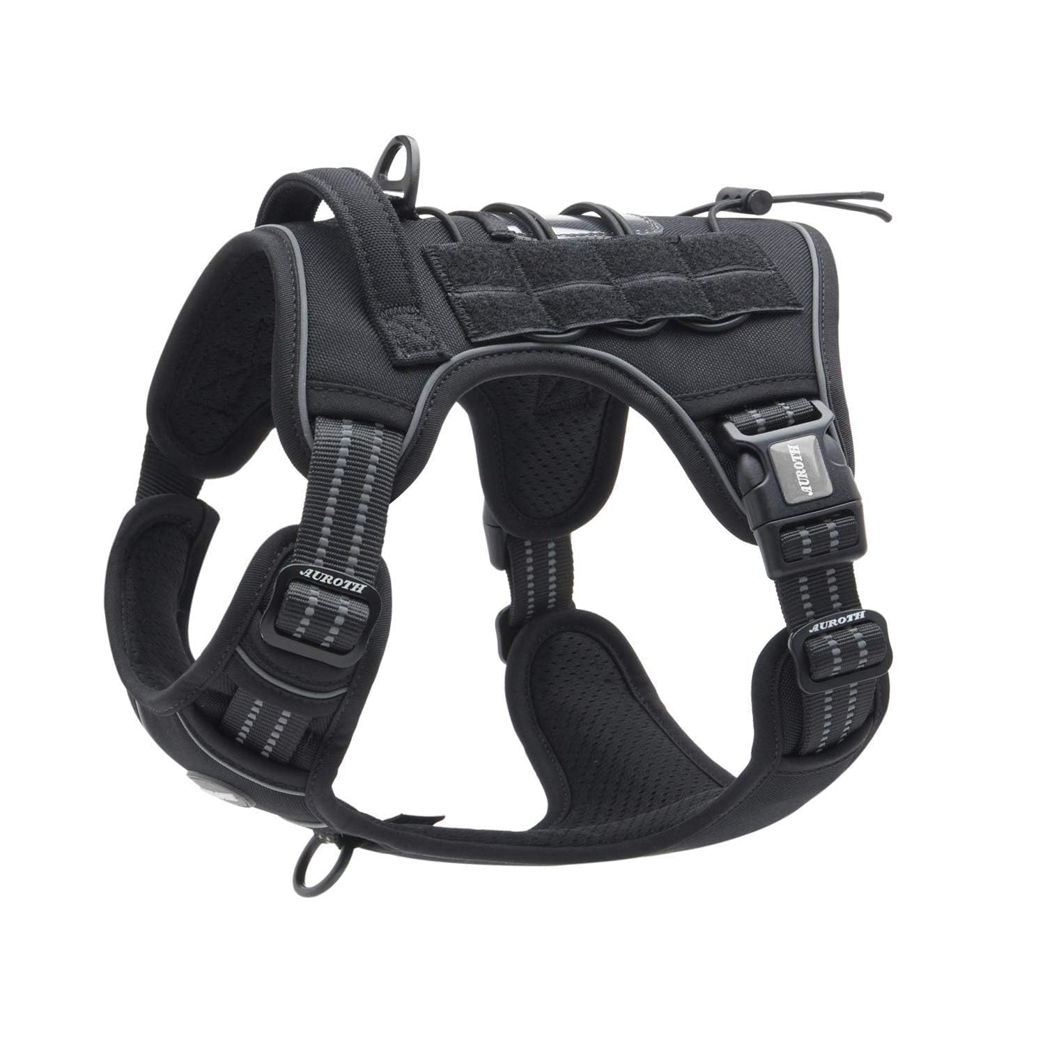 AUROTH Tactical Dog Harness for Extra Large Dogs, Heavy Duty No Pull Vest