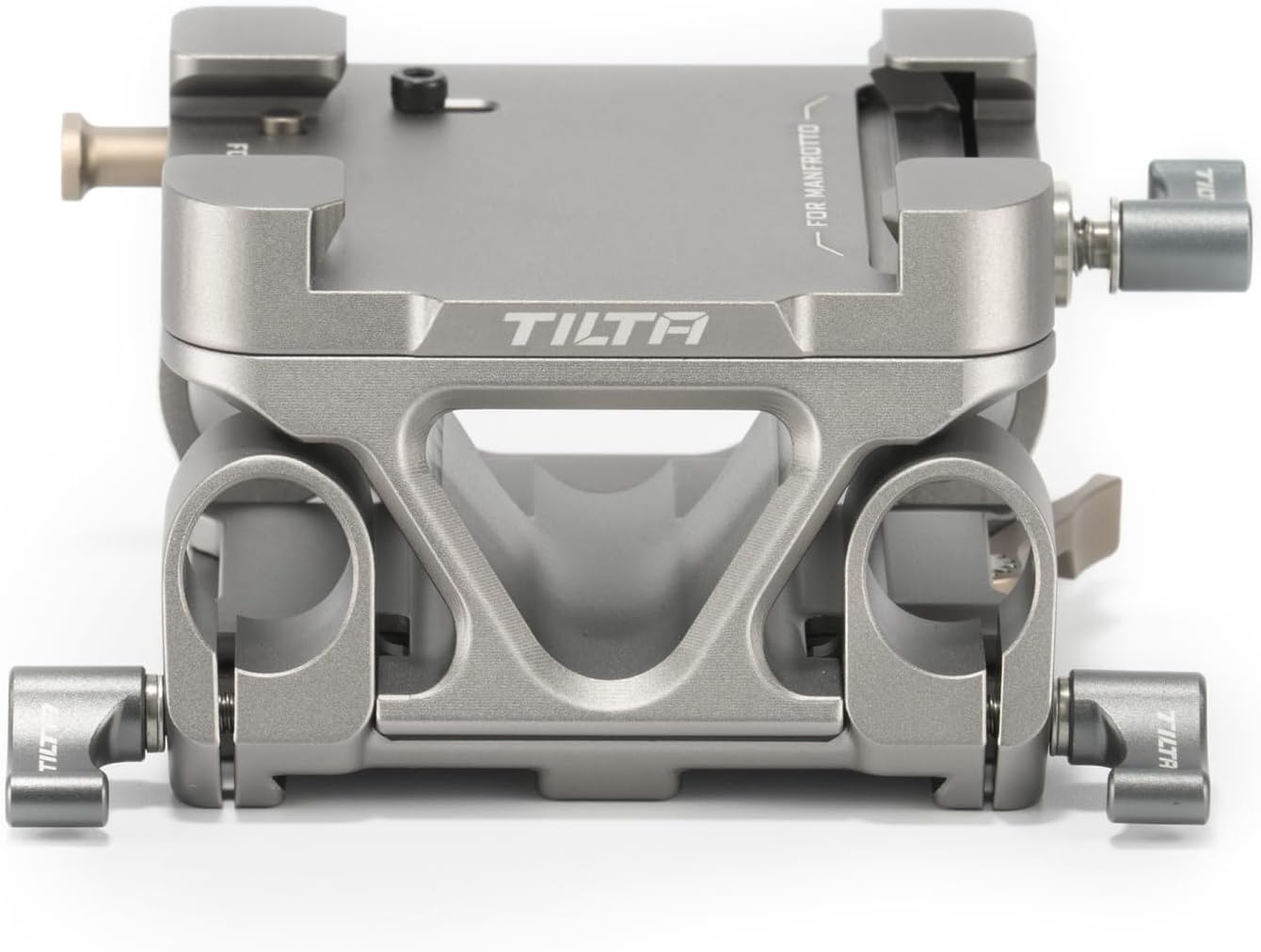 Tilta 15mm LWS Arca Manfrotto Dual Baseplate Compatible w Standard Dovetails | Film Making | Snap-in Design (Titanium Gray)