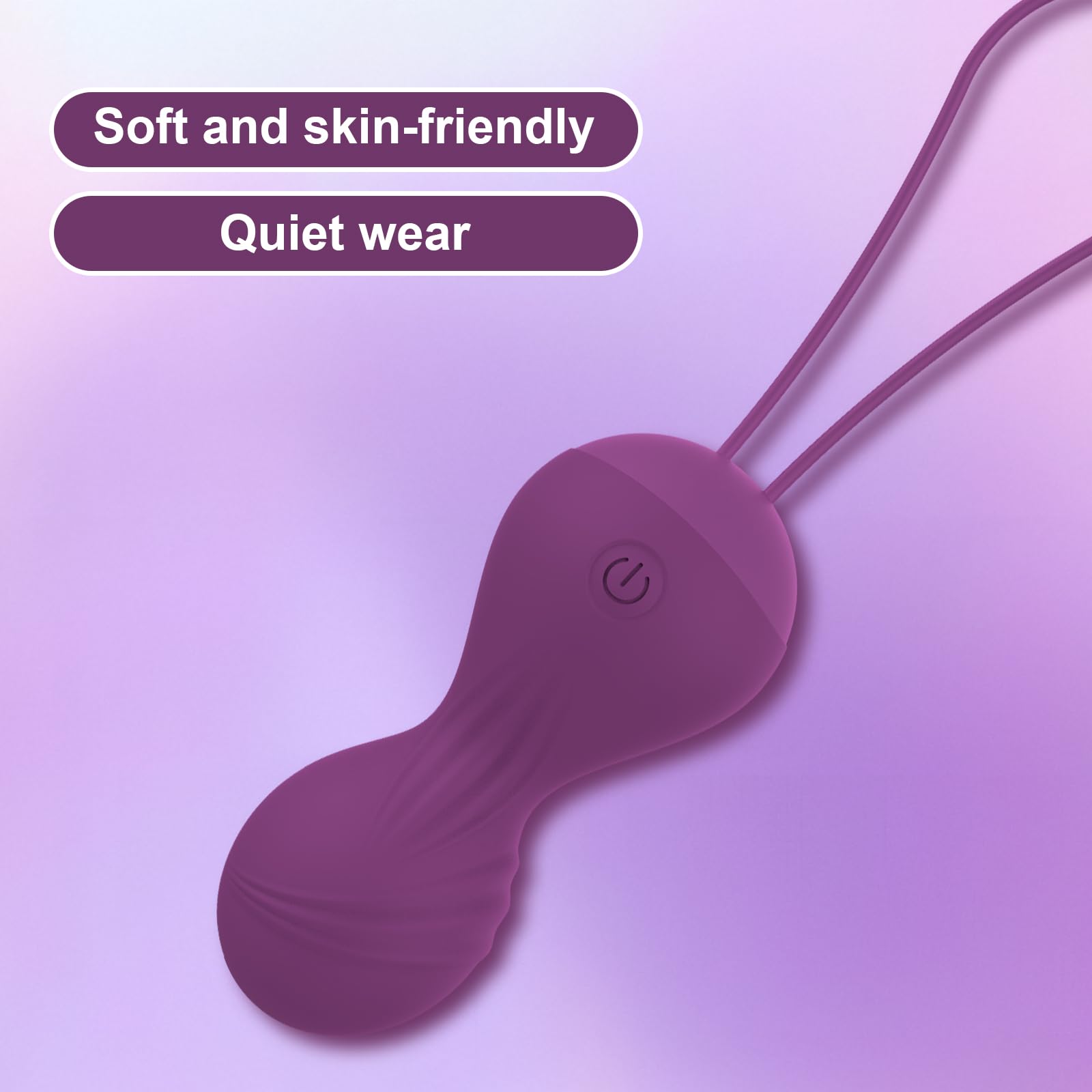 Vibratore con telecomando, 10 modalità di vibrazione per il punto G e il clitoride, sex ball con telecomando, sex toy per coppie e donne, uovo vibrante ricaricabile, viola