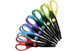 Zink 6 Colorful Decorative Edge Craft Scissor Set
