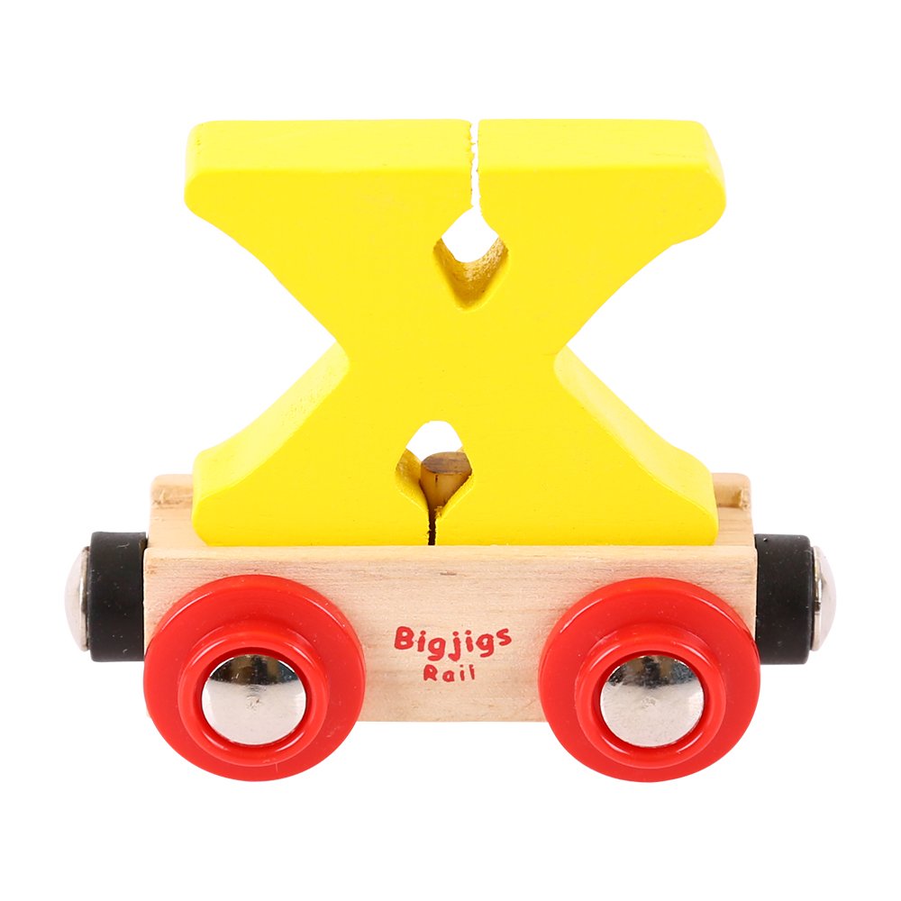 Bigjigs Rail Rail Name Letter X (Yellow)