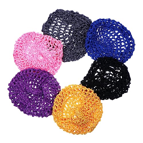 Beavorty 6pcs Mesh Hair Net Hat for Women Stretch Headbands for Women Hair Bands for 's Hair Sleep Head Wrap Sleeping Snood Hat for Woman Cap