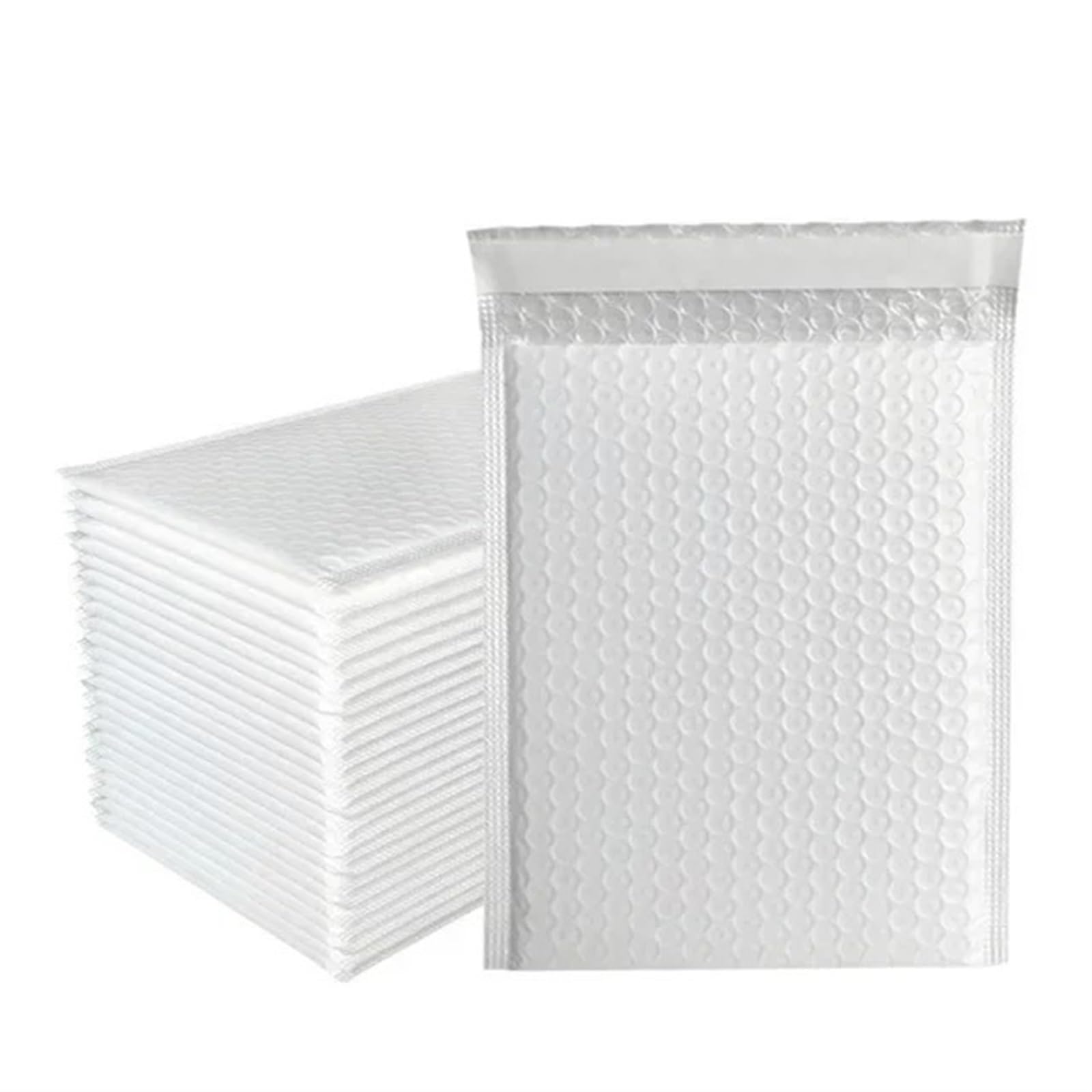 Buste Imbottite, Buste postali, 100 Pezzi Buste Imbottite con Bolle d'Aria Buste postali autosigillanti Buste postali Buste for spedizione imballaggio for aziende(White,15 * 18cm)