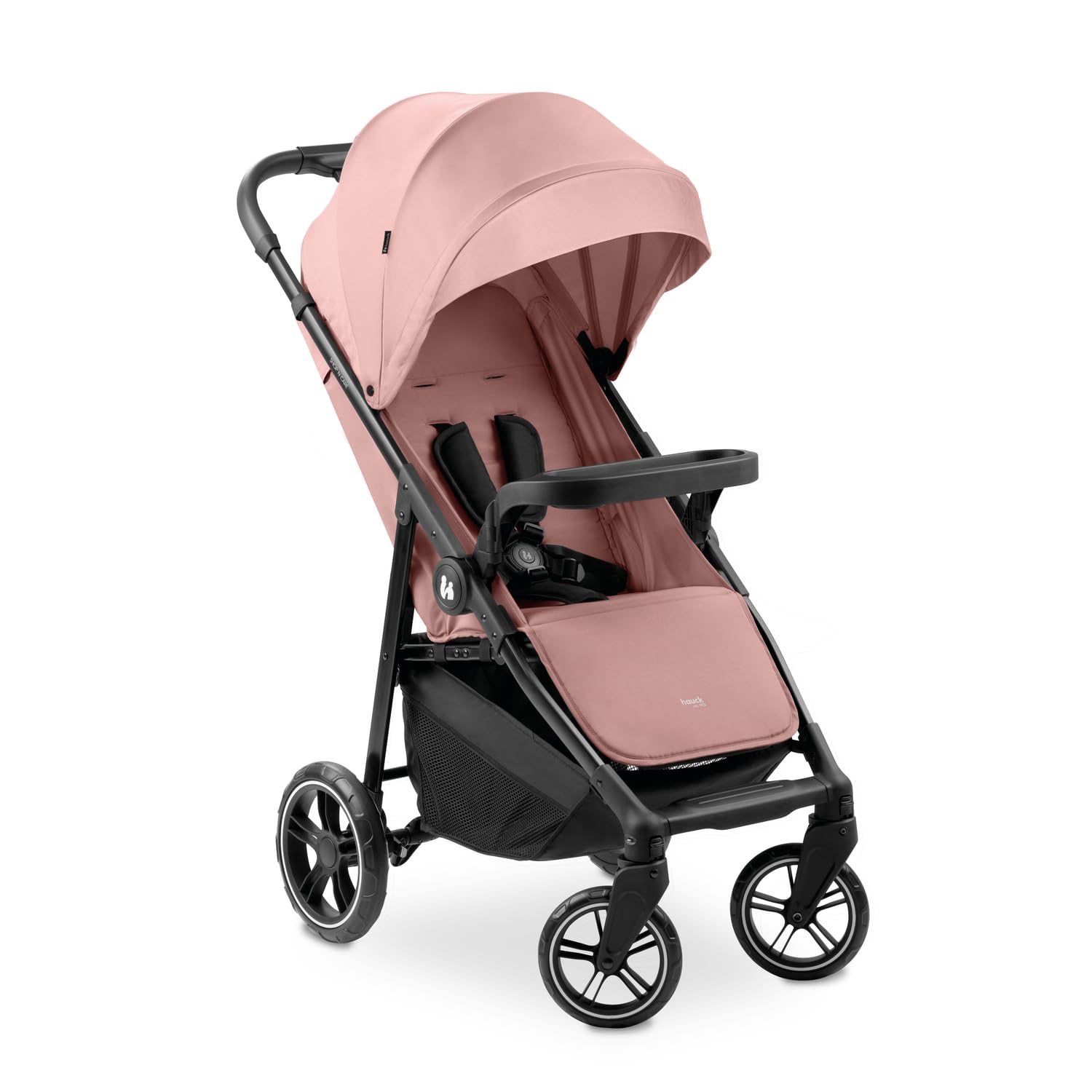hauck Shop N Care, Dark Pink - Lightweight Pushchair (only 8.5 kg) with Snack...