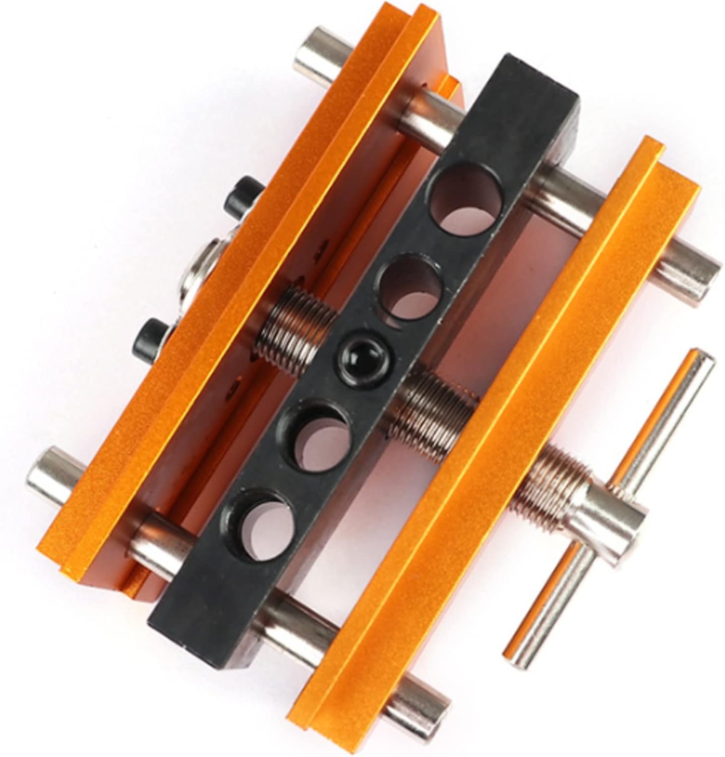 Woodworking Doweling Jig Kit Adjustable Hole Puncher Locator Drilling Guide Fit For Furniture Connecting Carpentry Tools Drill Guide Drillmate Portable Angle For Angle Drilling Stairs Milescraft-block