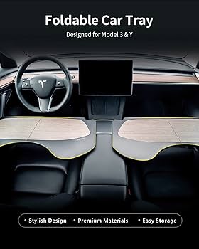 Amazon | Jowua 折りたたみ式カートレイ Tesla Model 3、Model Y