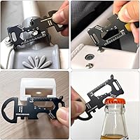 Vista 2 de Multiherramienta de copo de nieve 18 en 1 y herramienta de tarjeta 8 en 1, rellenos de calcetín para hombres, regalos de Navidad, multiherramientas