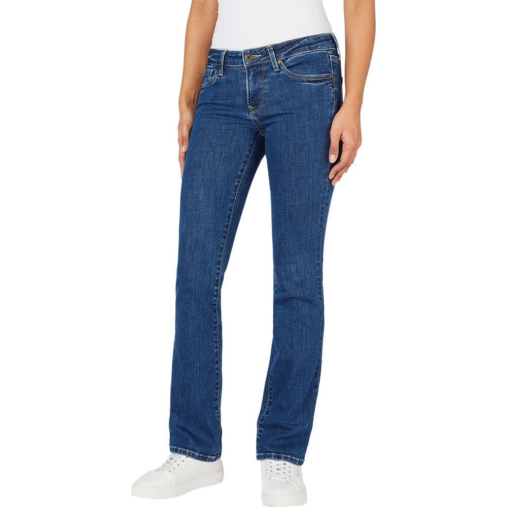 Pepe Jeans Women's Slim Fit Bootcut Lw Jeans, Blue (Denim-GX7), 29W / 32L