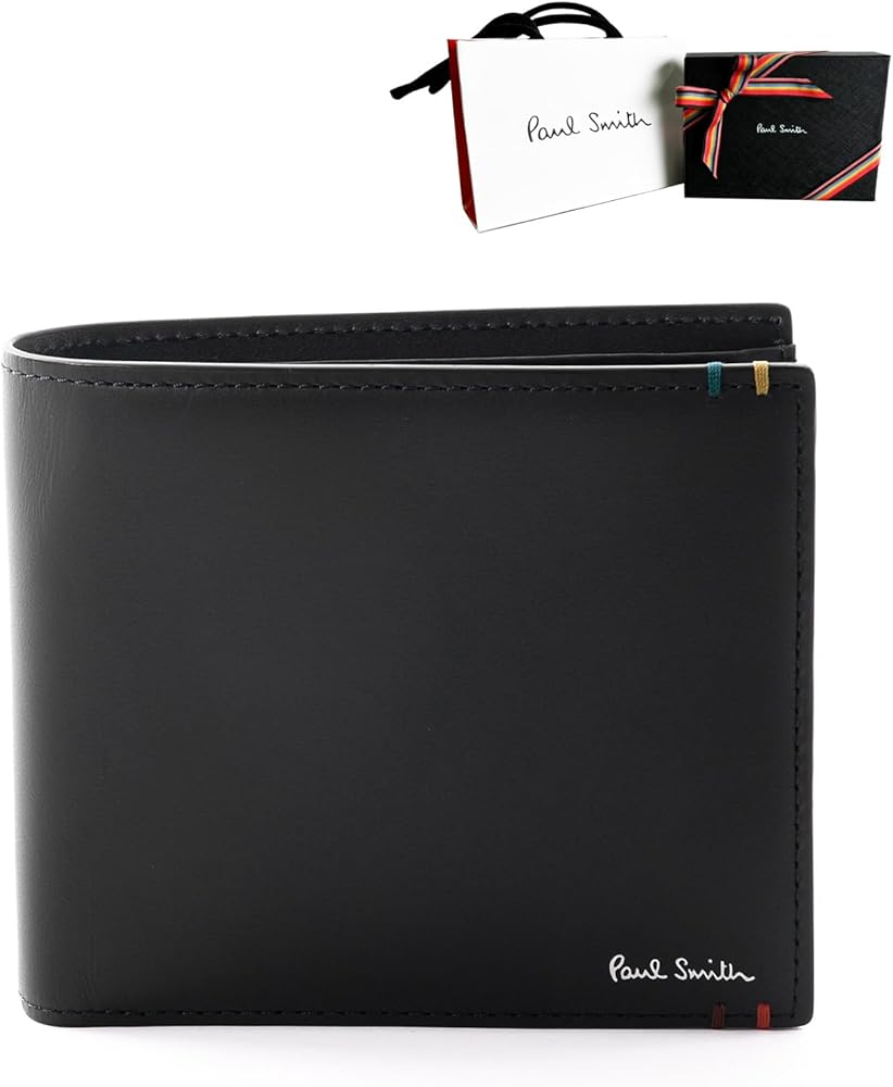 Paul Smith 二つ折り財布 レザー Amazon | [ポールスミス] [ラッピング済][名入れ対応] 財布 2つ折り