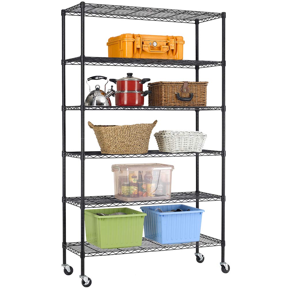 Buy 6 Tier Storage Shelves Large Wire Shelving Unit Metal Garage