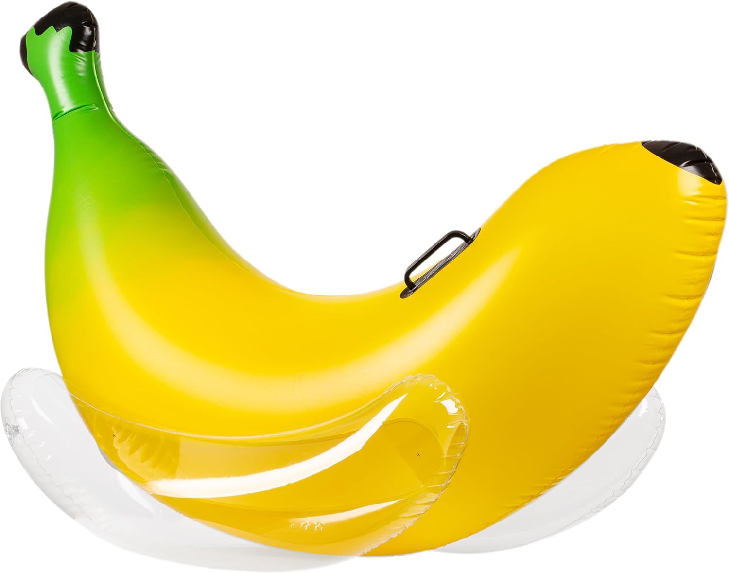 Vaygway Ride-on Inflatable Banana Pool Float- 1-2 Person Yellow Swimming Pool Fun Banana Float- Pool and Beach Activities- Party Decoration