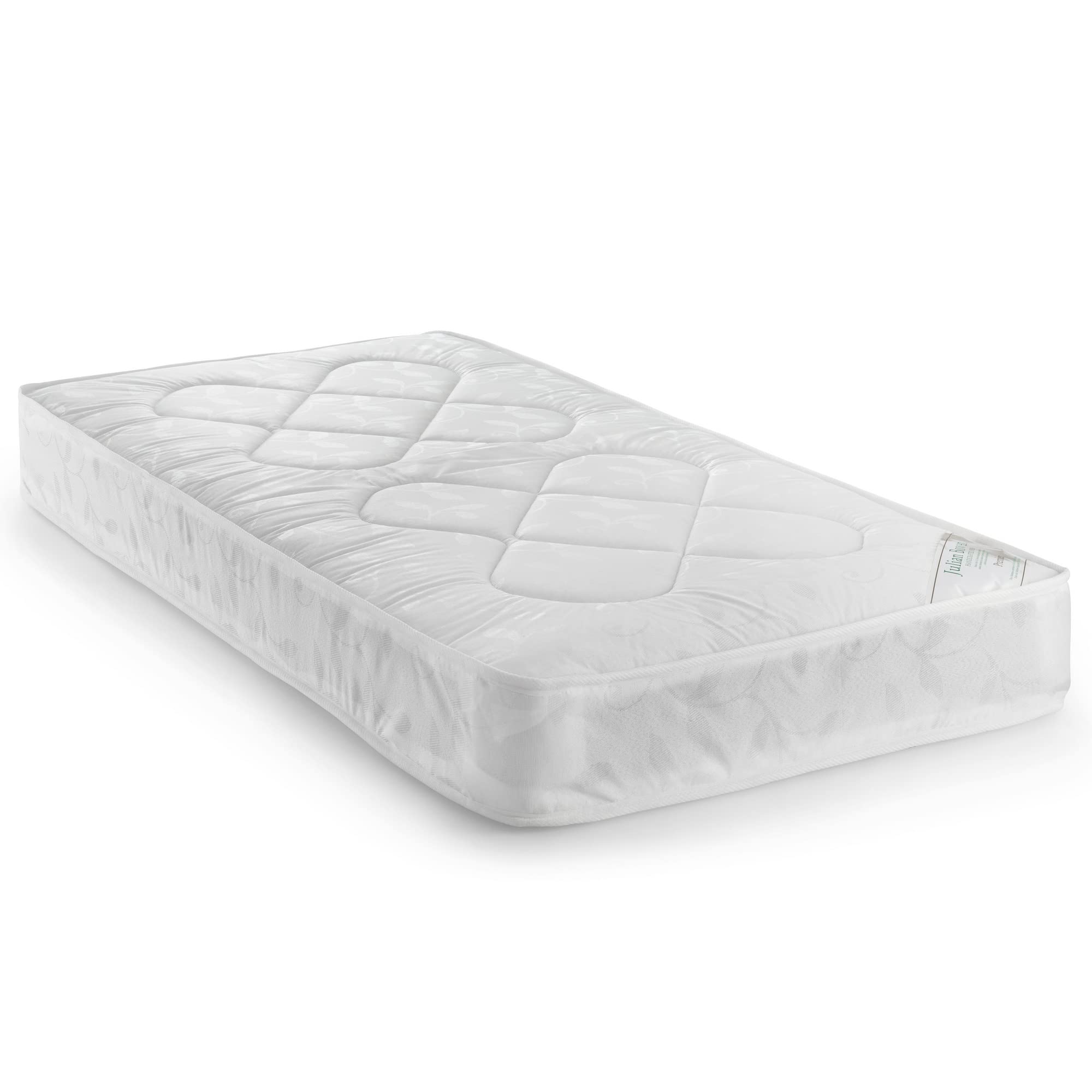Julian Bowen Junior Premier Bonnel Spring Mattress - White - Child Mattress
