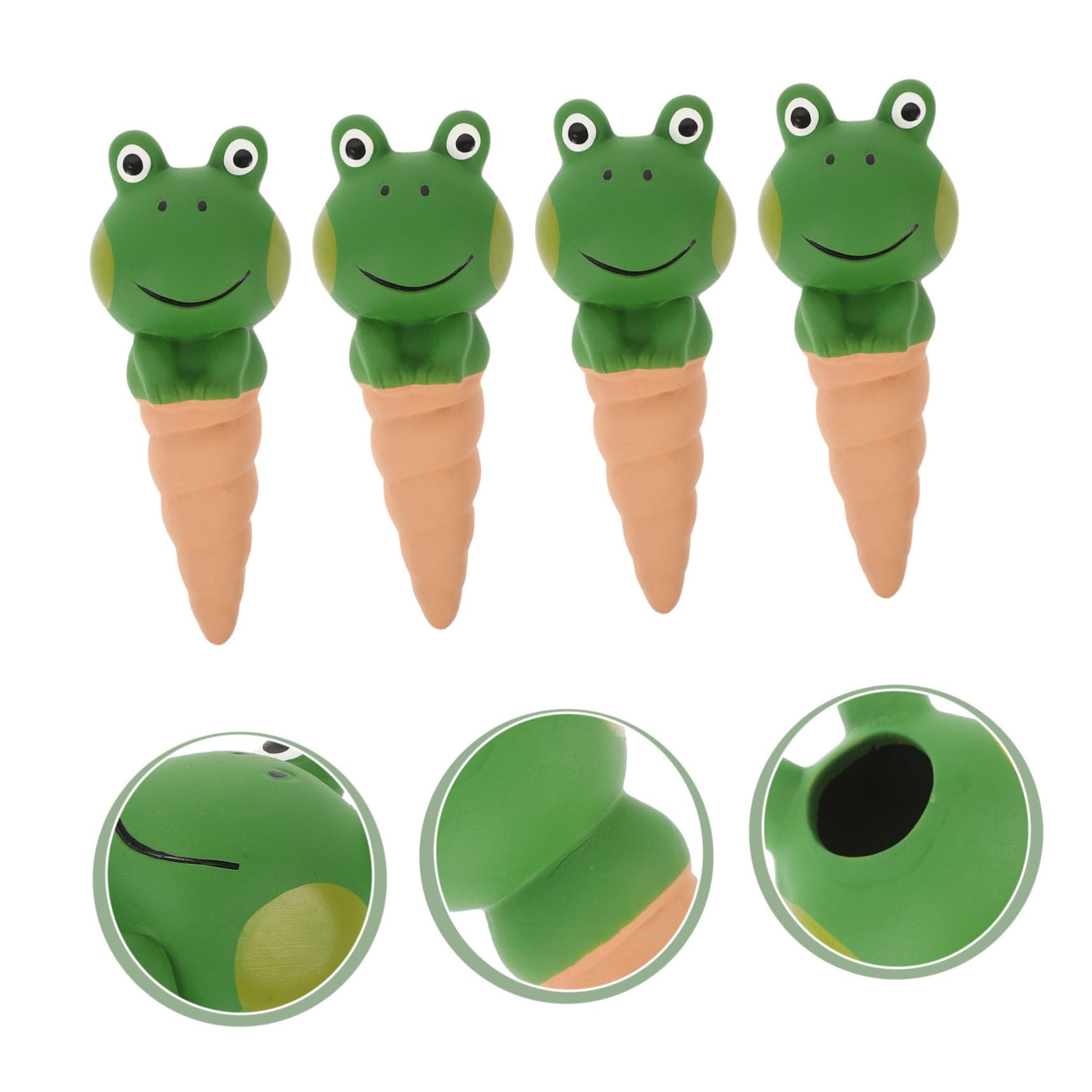 POPETPOP 4pièces Lot de Globes Arrosage Automatique pour Plantes Intérieur Picots Forme Grenouille Arroseurs pour Bonsaïs Dispositifs Arrosage