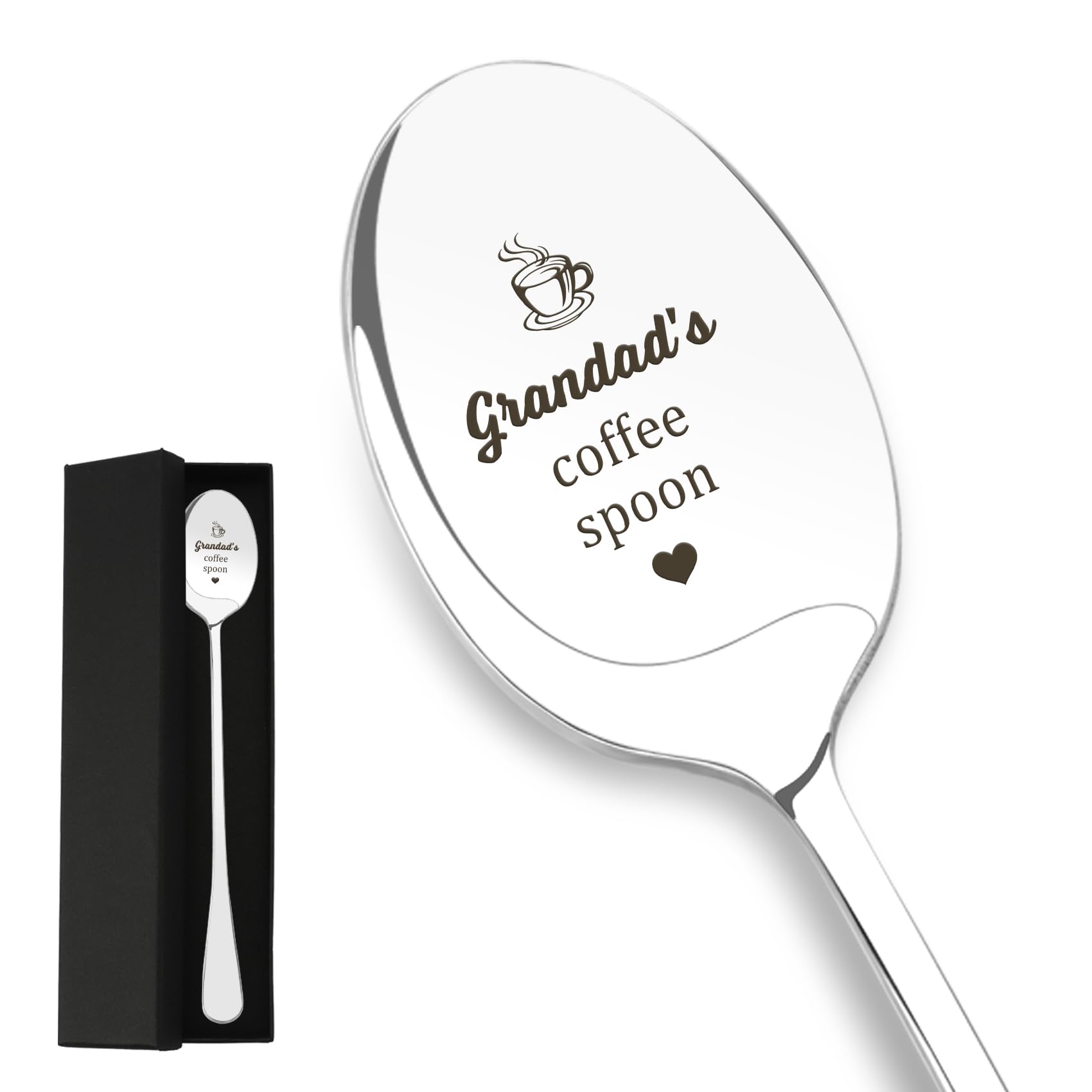 Grandad Gifts Fathers Day, Gifts for Grandad Birthday Christmas Easter, Spoon Presents for Grandpa, Grandpa Gift from Grandchildren