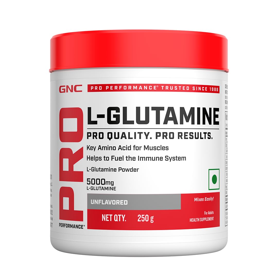 GNC Pro Performance L-Glutamine 5000 mg | 250 gm | 50 Servings | Key Amino Acid For Faster Recovery | Boosts Immunity | Supports Intestinal Function | Lactose Free | Zero Gluten | Unflavoured-image-8
