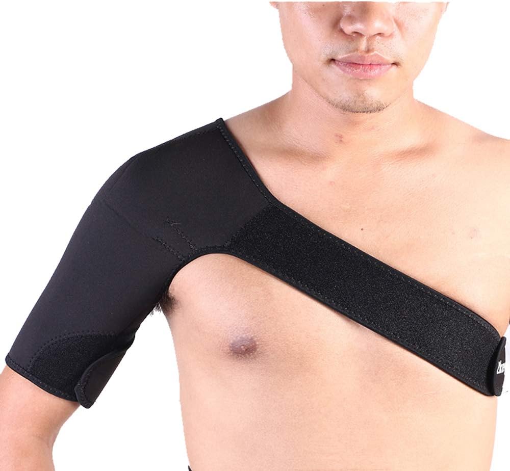 BIHIKI Bursitis Shoulder Brace for Women and Men,Adjustable Wrap Strap Support for Shoulder