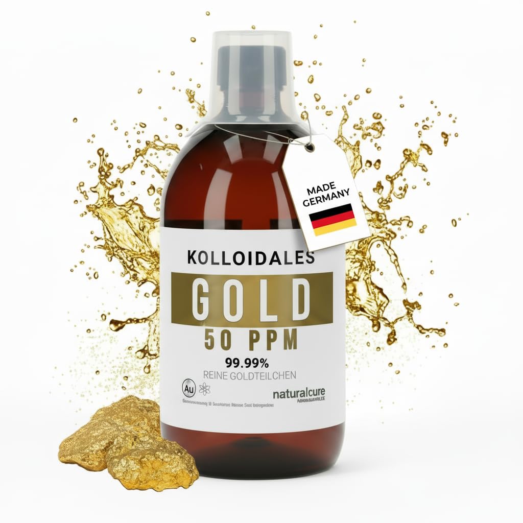 Colloidal Gold 50PPM High Purity - 500 ml Monoatomic Gold Water in